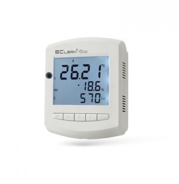 Измеритель температуры, влажности и уровня освещенности EClerk-Eco-RHTQ