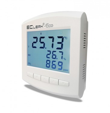 Измеритель температуры, влажности и концентрации CO2 EClerk-Eco-RHTC