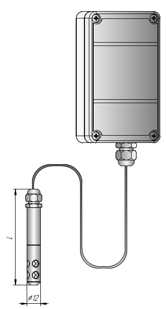 Датчик влажности воздуха накладной ДВТ-03.НЭ