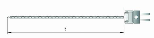 Чертеж гибкой термопары К11-Р для измерителя IT-8